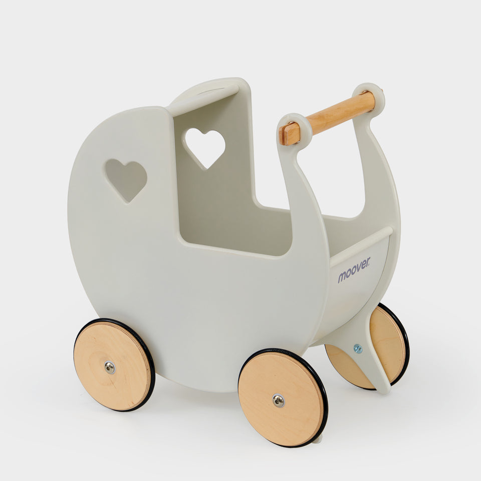 Moover Tradiční kočárek pro panenky - Bílý