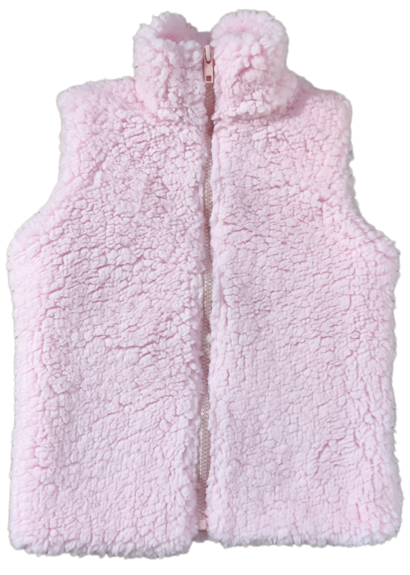 Beránková vesta Monkey Mum®  - Růžová